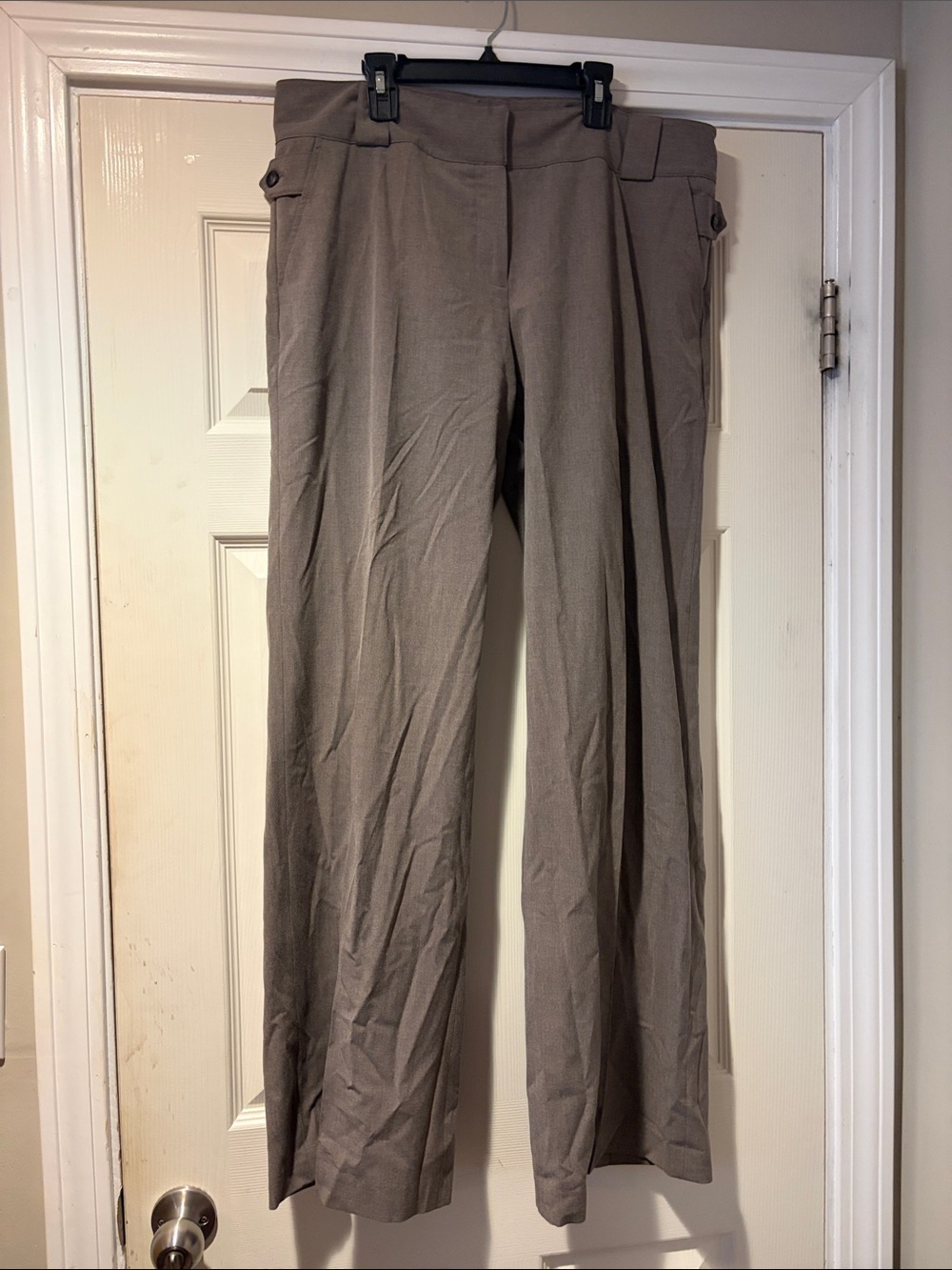 MICHAEL Michael Kors Wide-Leg Trousers in Neutral Taupe 12
